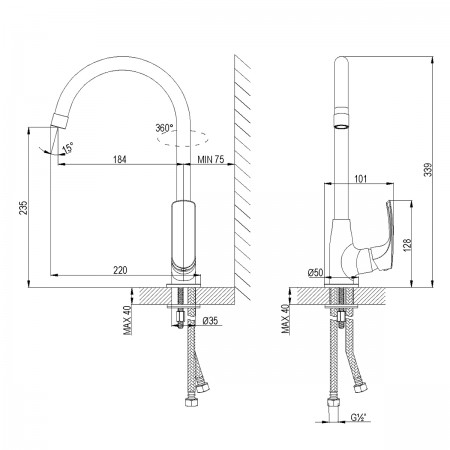 Смеситель LEMARK Plus Shape LM1705C для кухни Смеситель LEMARK Plus Shape LM1705C для кухни
