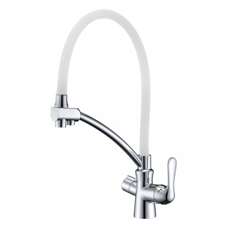 Смеситель LEMARK Comfort LM3070C-White для кухни с подключением к фильтру с питьевой водой Смеситель LEMARK Comfort LM3070C-White для кухни с подключением к фильтру с питьевой водой