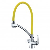 Смеситель LEMARK Comfort LM3070C-Yellow для кухни  с подключением к фильтру с питьевой водой
