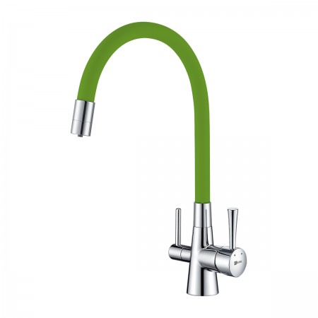 Смеситель LEMARK Comfort LM3075C-Green для кухни с гибким изливом, с подключением к фильтру с питьевой водой Смеситель LEMARK Comfort LM3075C-Green для кухни с гибким изливом, с подключением к фильтру с питьевой водой