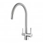 Смеситель LEMARK Comfort LM3075С-Silver для кухни с гибким изливом, с подключением к фильтру с питьевой водой Смеситель LEMARK Comfort LM3075С-Silver для кухни с гибким изливом, с подключением к фильтру с питьевой водой