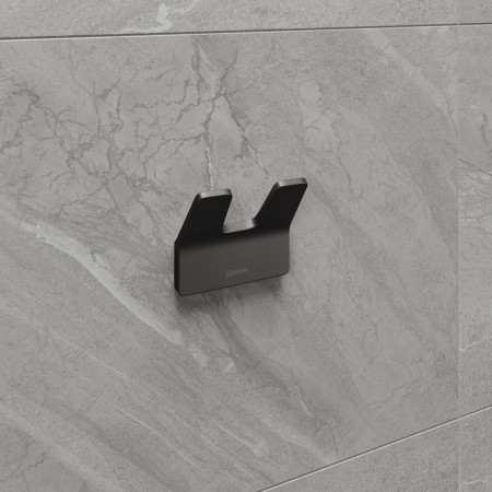 LEMARK | Крючок двойной LEMARK SMOOTH LINE для полотенец и халатов, графит LEMARK | Крючок двойной LEMARK SMOOTH LINE для полотенец и халатов, графит