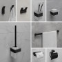 LEMARK | Держатель для туалетной бумаги LEMARK SMOOTH LINE открытый, чёрный матовый LEMARK | Держатель для туалетной бумаги LEMARK SMOOTH LINE открытый, чёрный матовый