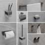 LEMARK | Мыльница LEMARK SMOOTH LINE с держателем, графит LEMARK | Мыльница LEMARK SMOOTH LINE с держателем, графит