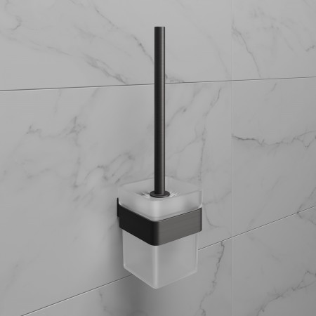 LEMARK | Ёршик для унитаза LEMARK SMOOTH LINE с держателем, графит LEMARK | Ёршик для унитаза LEMARK SMOOTH LINE с держателем, графит