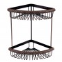 LEMARK | Аксессуары Jasmine полка угловая, 240х240х90 мм, черная бронза LM6682ORB LEMARK | Аксессуары Jasmine полка угловая, 240х240х90 мм, черная бронза LM6682ORB