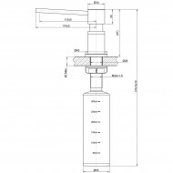 Дозатор для жидких моющих средств LEMARK Expert LM8203, врезной