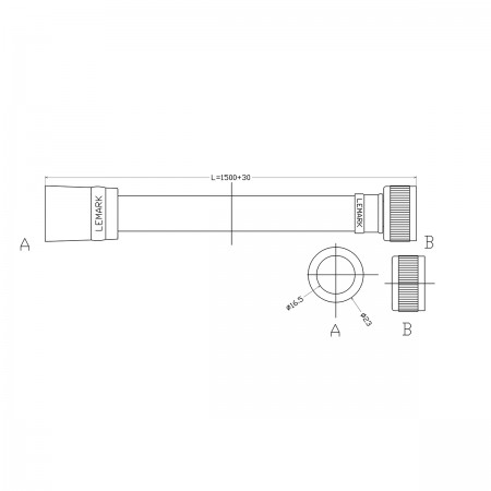 Душевой шланг LEMARK LE8026P-White 1.5 м, TURN-FREE, белый Душевой шланг LEMARK LE8026P-White 1.5 м, TURN-FREE, белый