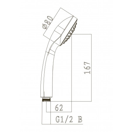 Лейка душевая LEMARK LM0211C, 1-функциональная Лейка душевая LEMARK LM0211C, 1-функциональная