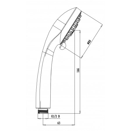 Лейка душевая LEMARK LM0223C, 3-функциональная Лейка душевая LEMARK LM0223C, 3-функциональная
