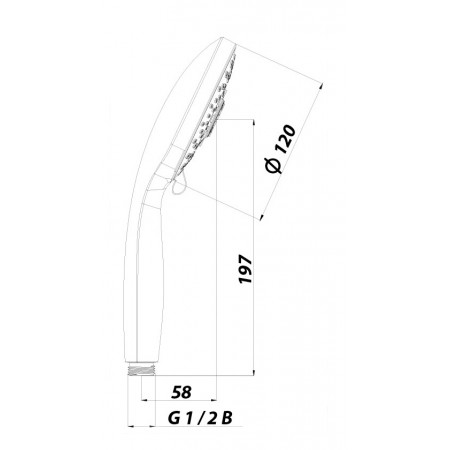Лейка душевая LEMARK LM0315C, 5-функциональная Лейка душевая LEMARK LM0315C, 5-функциональная