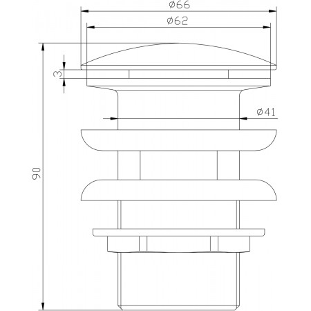 Донный клапан LEMARK Jasmine LM6680B, бронза Донный клапан LEMARK Jasmine LM6680B, бронза