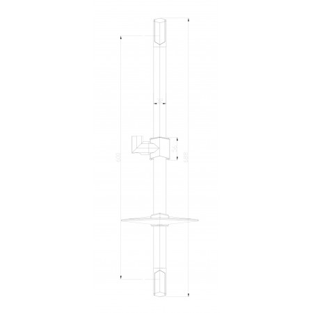 Душевая стойка LEMARK LM8066C с шестиугольной мыльницей Душевая стойка LEMARK LM8066C с шестиугольной мыльницей