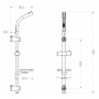 Душевая стойка LEMARK LM8071C с треугольной мыльницей, хром, блистер Душевая стойка LEMARK LM8071C с треугольной мыльницей, хром, блистер