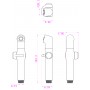 Душевая лейка LEMARK LM8075C для биде, хром Душевая лейка LEMARK LM8075C для биде, хром