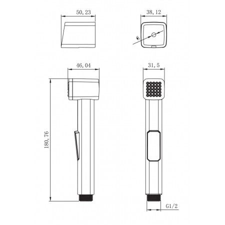 Комплект аксессуаров LEMARK LM8076C для биде, хром Комплект аксессуаров LEMARK LM8076C для биде, хром