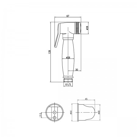 Комплект аксессуаров LEMARK LM8087B для биде, бронза Комплект аксессуаров LEMARK LM8087B для биде, бронза