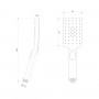 Лейка душевая LEMARK LM8123C, 3-функциональная Лейка душевая LEMARK LM8123C, 3-функциональная