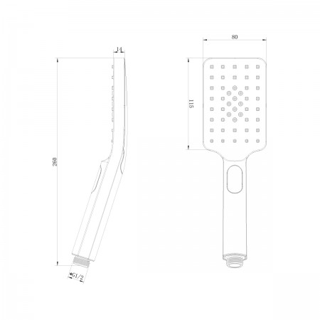 Лейка душевая LEMARK LM8123GM, 3-функциональная Лейка душевая LEMARK LM8123GM, 3-функциональная