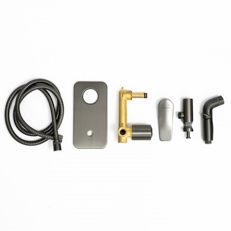 Смеситель LEMARK Bronx LM3720GM с гигиеническим душем, встраиваемый Смеситель LEMARK Bronx LM3720GM с гигиеническим душем, встраиваемый