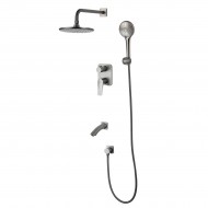 Смеситель LEMARK Bronx LM3722GM для ванны и душа, встраиваемый