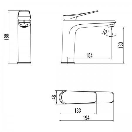 Смеситель LEMARK Bronx LM3737BL для раковины Смеситель LEMARK Bronx LM3737BL для раковины