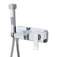 Смеситель LEMARK Contest LM5819CW с гигиеническим душем, встраиваемый