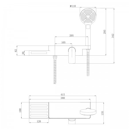 Смеситель LEMARK Unibox LM6903CW для душа Смеситель LEMARK Unibox LM6903CW для душа