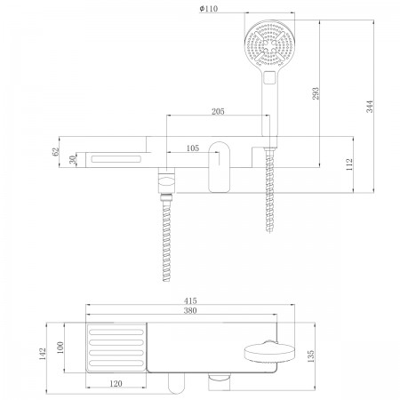 Смеситель LEMARK Unibox LM6914CW для ванны Смеситель LEMARK Unibox LM6914CW для ванны
