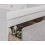 Тумба LEMARK COMBI 125 см под 2 раковины, подвесная/напольная,4 ящика, цвет фасада: Бетон, цвет корпуса: Белый глянец Тумба LEMARK COMBI 125 см под 2 раковины, подвесная/напольная,4 ящика, цвет фасада: Бетон, цвет корпуса: Белый глянец