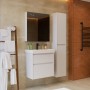 Тумба LEMARK COMBI 50 см под 1 раковину, подвесная/напольная, 2 ящика, цвет корпуса, фасада: Белый глянец Тумба LEMARK COMBI 50 см под 1 раковину, подвесная/напольная, 2 ящика, цвет корпуса, фасада: Белый глянец