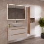 Тумба LEMARK OLIVIA 80 см под 1 раковину, подвесная, 2 ящика, цвет корпуса: Дуб кантри, цвет фасада: Белый глянец Тумба LEMARK OLIVIA 80 см под 1 раковину, подвесная, 2 ящика, цвет корпуса: Дуб кантри, цвет фасада: Белый глянец