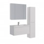 Шкаф зеркальный LEMARK UNIVERSAL 100х80 см 3-х дверный, цвет корпуса: Белый глянец Шкаф зеркальный LEMARK UNIVERSAL 100х80 см 3-х дверный, цвет корпуса: Белый глянец