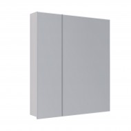 Шкаф зеркальный LEMARK UNIVERSAL 70х80 см 2-х дверный, цвет корпуса: Белый глянец