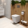 Унитаз LEMARK FLOREX подвесной безободковый с сиденьем микролифт, смыв вихревой Торнадо 3.0, белый глянец Унитаз LEMARK FLOREX подвесной безободковый с сиденьем микролифт, смыв вихревой Торнадо 3.0, белый глянец